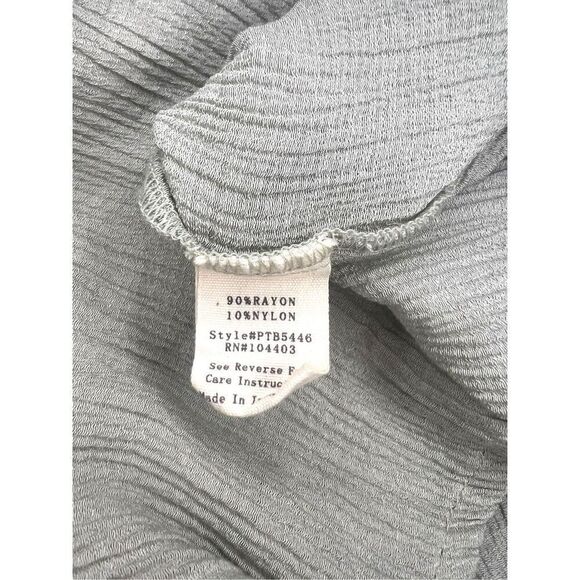 Perch by Blu Pepper Women’s 2XL Button Down Shirt 3/4 Sleeves Sage Green - Picture 6 of 6